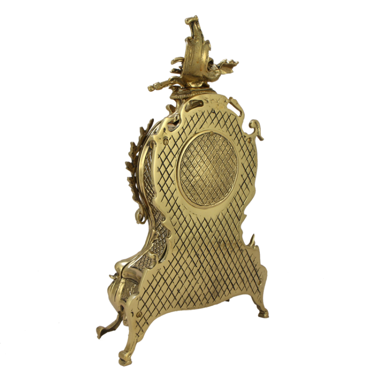 Часы каминные из бронзы Карранка Bello De Bronze BP-27064-D, фотография с обратной стороны