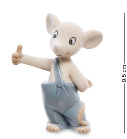 Статуэтка из фарфора Мышонок &quot;все отлично&quot;