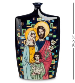 Ваза из фарфора с узким горлом Святое семейство