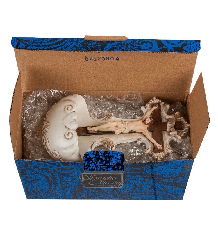 Фигура Белый Крест - Распятие Veronese WS-518, упаковочный вид