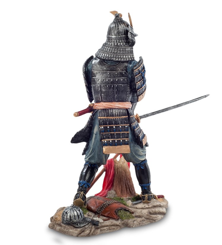 Статуэтка Самурай в доспехах Veronese WS-753, оборотная сторона