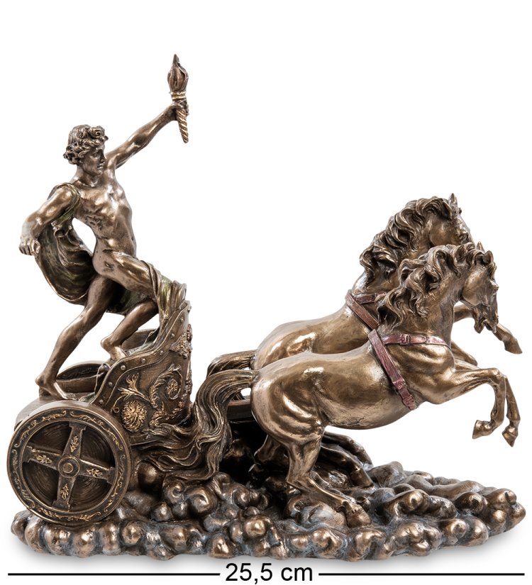 Статуэтка Аполлон на колеснице с факелом Veronese WS-927, вид профиль