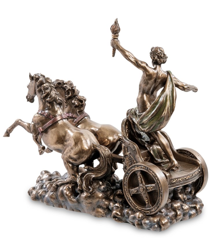 Статуэтка Аполлон на колеснице с факелом Veronese WS-927, оборотная сторона