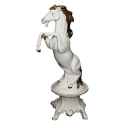 Статуэтка Лошадь с золотой отделкой