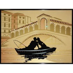 Картина Романтическое путешествие c кристаллами Swarovski