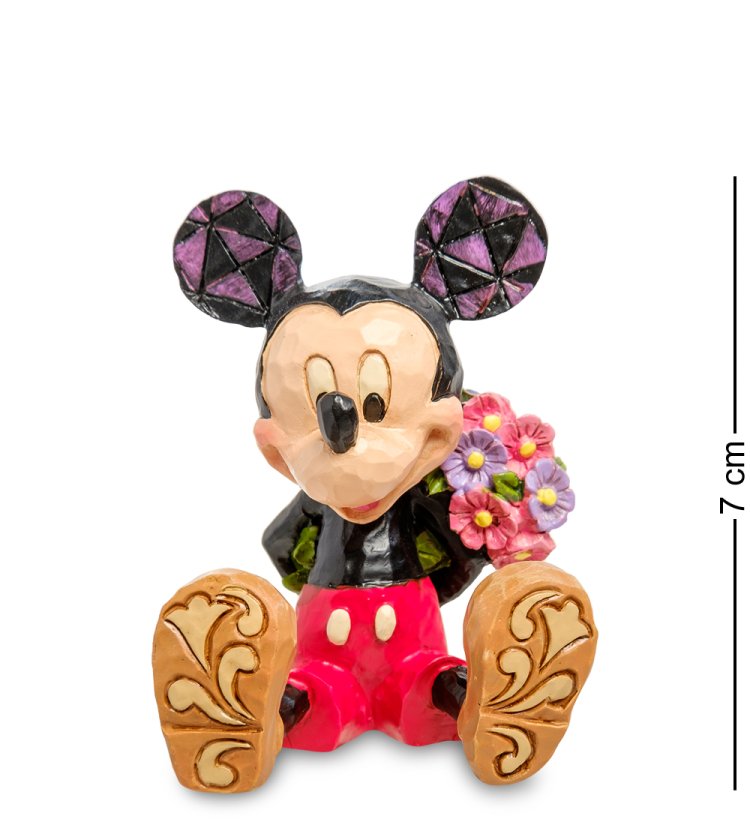 Маленькая статуэтка Микки Маус с цветами Disney Traditions