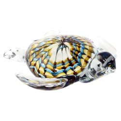 Статуэтка из Муранского стекла Лазурная Черепаха, Длина 16 см