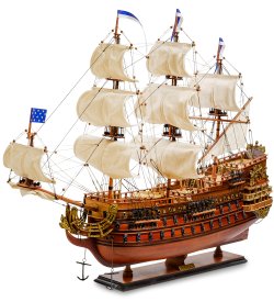 Модель французского линейного корабля Le Soleil Royal 1669 г.