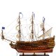 Модель французского линейного корабля Le Soleil Royal 1669 г. вид сбоку