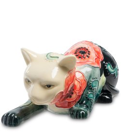 Статуэтка из фарфора Игривая кошка