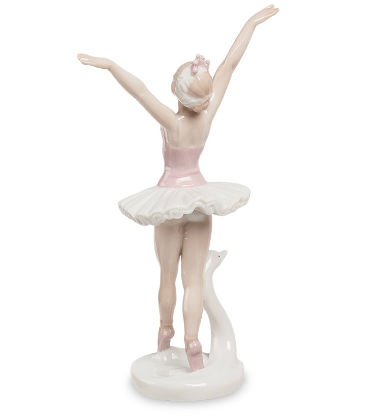 Статуэтка из фарфора Балерина Белый лебедь Pavone JP-27/ 3, фотография со спины