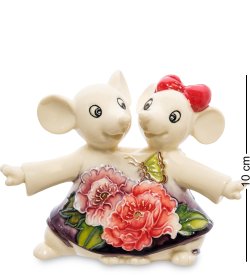 Статуэтка из фарфора Пара мышей навсегда вместе