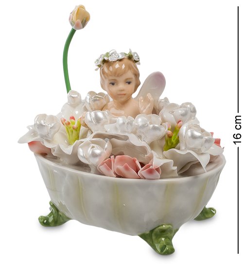 Музыкальная статуэтка из керамики Фея в цветах Pavone CMS-15/24