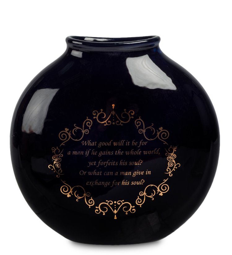 Ваза из фарфора для цветов Спаситель Pavone JP-40/ 7,фотография с обратной стороны