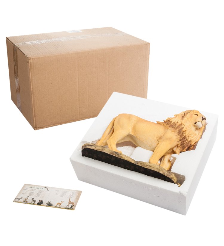 Статуэтка Благородный Лев Veronese WS-700, упаковочный вид