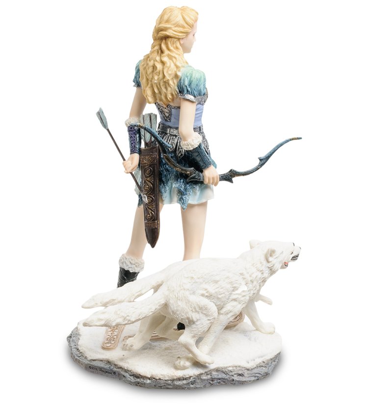 Статуэтка Скади - богиня охоты, зимы и гор Veronese WS-848, оборотная сторона