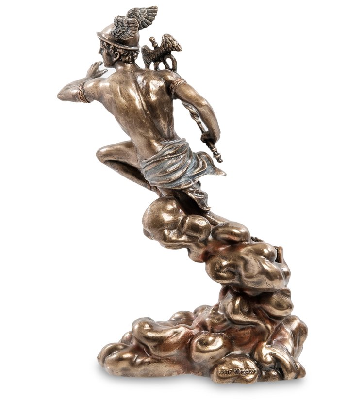 Статуэтка Гермес - Бог торговли Veronese WS-932, оборотная сторона