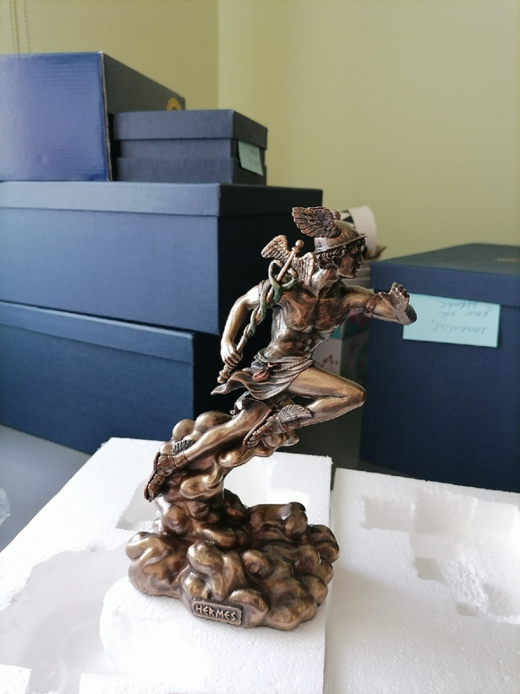 Статуэтка Гермес - Бог торговли Veronese WS-932, фото со склада вид профиль