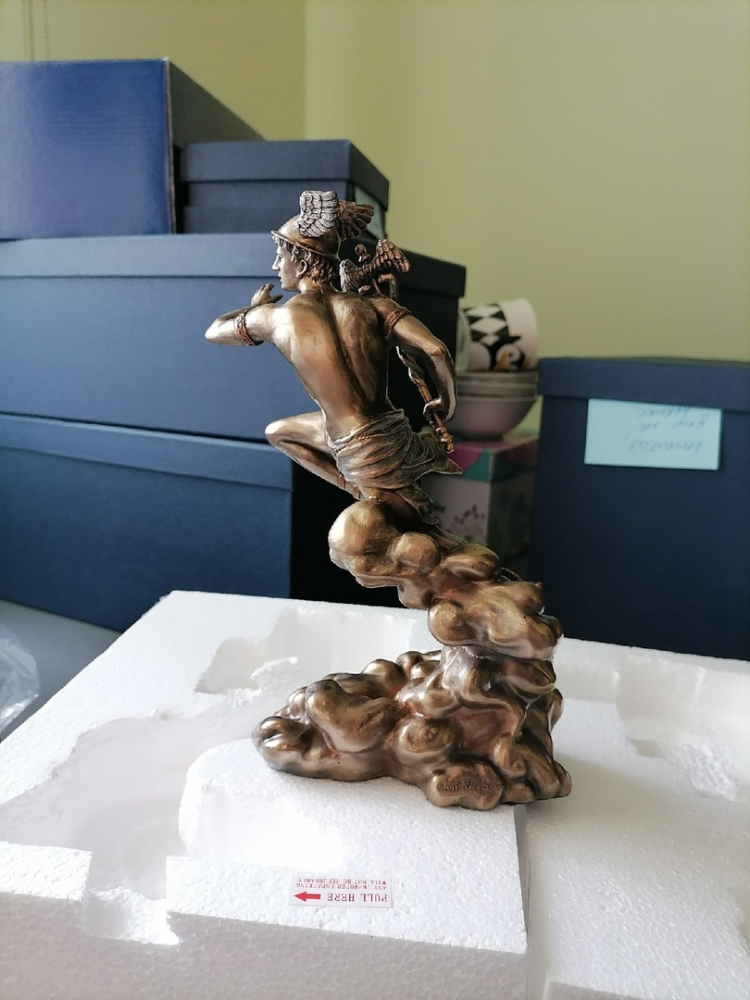 Статуэтка Гермес - Бог торговли Veronese WS-932, фото со склада оборотная сторона