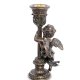 Статуэтка-подсвечник Медный Херувим Veronese WS-982, оборотная сторона