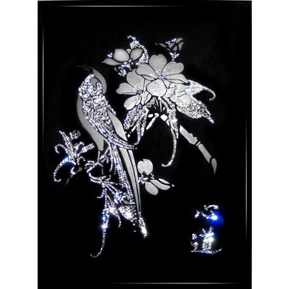 Картина Песня любви c кристаллами Swarovski