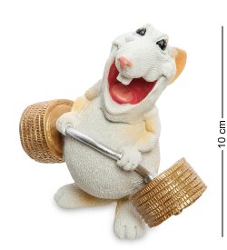 Статуэтка Белая Крыска Когда тяжесть в радость