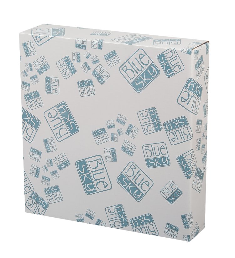 Круглое блюдо Голубые маки Blue Sky BS-244, фотография коробки