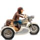 Статуэтка Скоростной Мотоцикл с коляской - The Sidecar Tour Forchino FO-85087, вид профиль