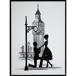 Картина Романтическое свидание c кристаллами Swarovski