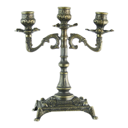 Канделябр на 3 свечи Бронзовая Венеция