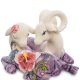 Фигурка из фарфора Влюбленные Барашки с фиолетовыми копытцами Pavone JP-71/20