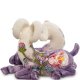 Фигурка из фарфора Влюбленные Барашки с фиолетовыми копытцами Pavone JP-71/20, оборотная сторона