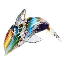 Статуэтка из Муранского стекла Дельфин, Длина 14 см