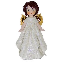 Статуэтка из фарфора Ангел с темными волосами