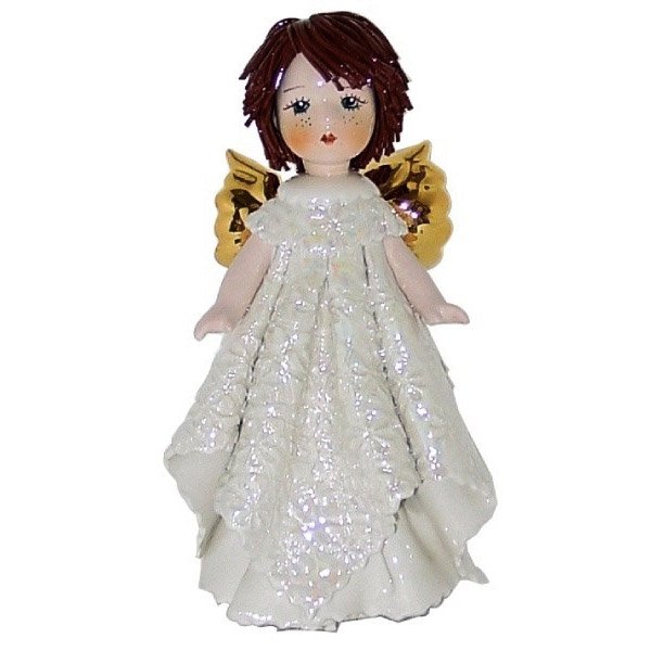 Статуэтка из фарфора Ангел с темными волосами