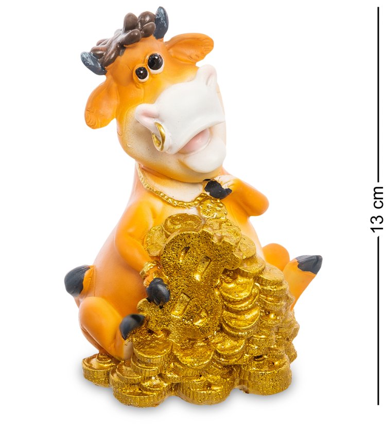 Копилка Денежный Бык на монетах с Долларом символ 2021 года AF-1005/2