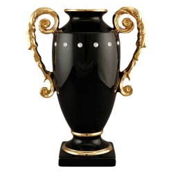 Ваза с ручками Диана, черная