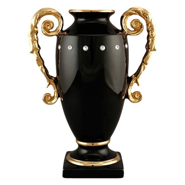 Ваза с ручками Диана, черная