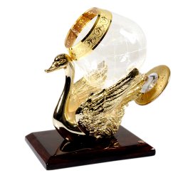 Бокал для коньяка с подогревом Лебедь