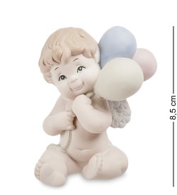 Статуэтка из фарфора Ангелочек с воздушными шариками
