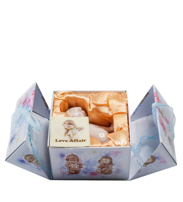 Статуэтка из фарфора Маленький Амурчик Pavone JP-09/ 9, фотография в упаковке