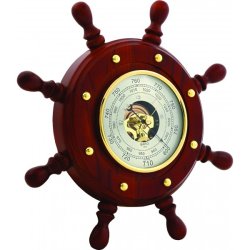 Барометр в виде штурвал, диаметр 34 см