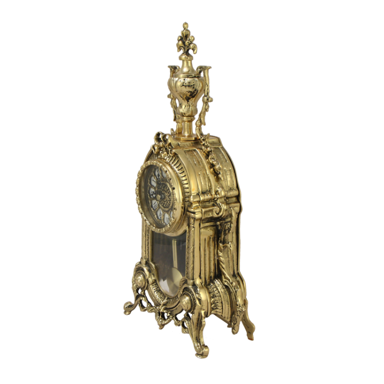 Часы каминные из бронзы Библо Bello De Bronze BP-27014-D, фотография сбоку