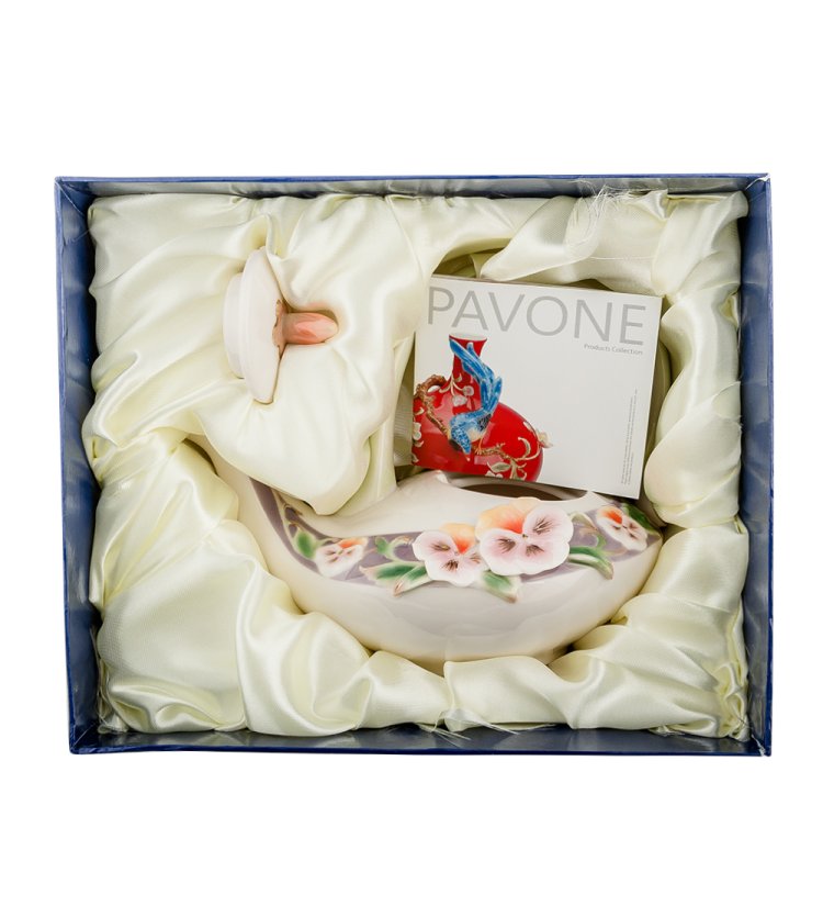 Заварочный чайник из фарфора Виола Pavone FM-59/ 1, фотография в упаковке