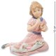 Статуэтка из керамики Девочка с двумя щенками Pavone CMS-12/15