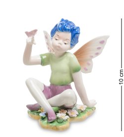 Фигурка из фарфора Девушка-эльф на лугу