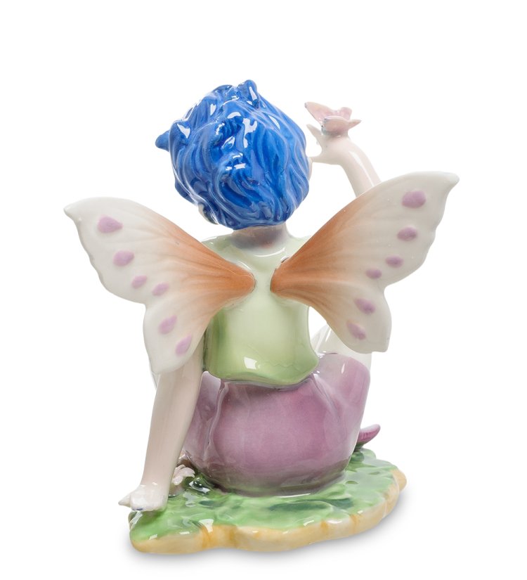 Фигурка из фарфора Девушка-эльф на лугу Pavone JP-07/ 8, фотография со спины