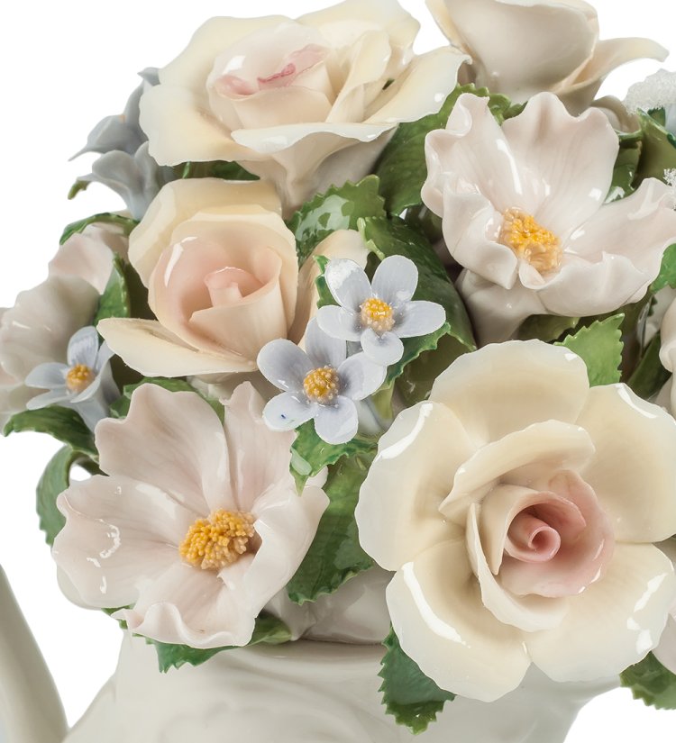 Статуэтка из керамики Кувшин с цветами Pavone CMS-33/56, фотография крупным планом