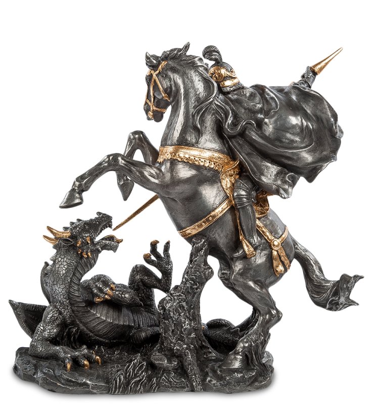 Статуэтка Георгий Победоносец Veronese WS-57, оборотная сторона