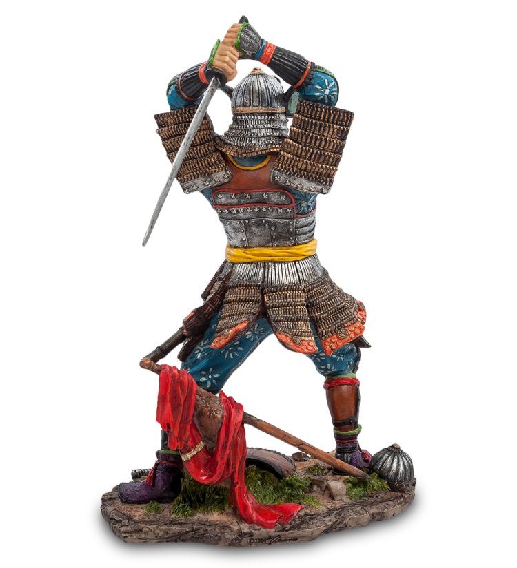 Статуэтка Японский воин Veronese WS-732, оборотная сторона